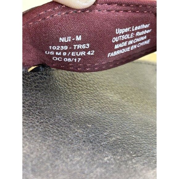 Olukai Ohana Red Leather Beach Sandals Unisex Mens 9 Womens 10.5 - Picture 6 of 7